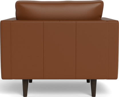 Ladybird 42" Leather Arm Chair - Tribeca Chestnut