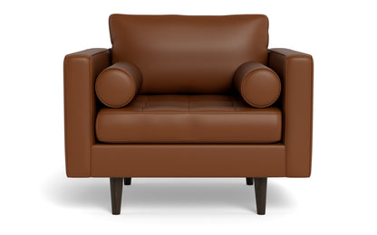 Ladybird 42" Leather Arm Chair - Tribeca Chestnut