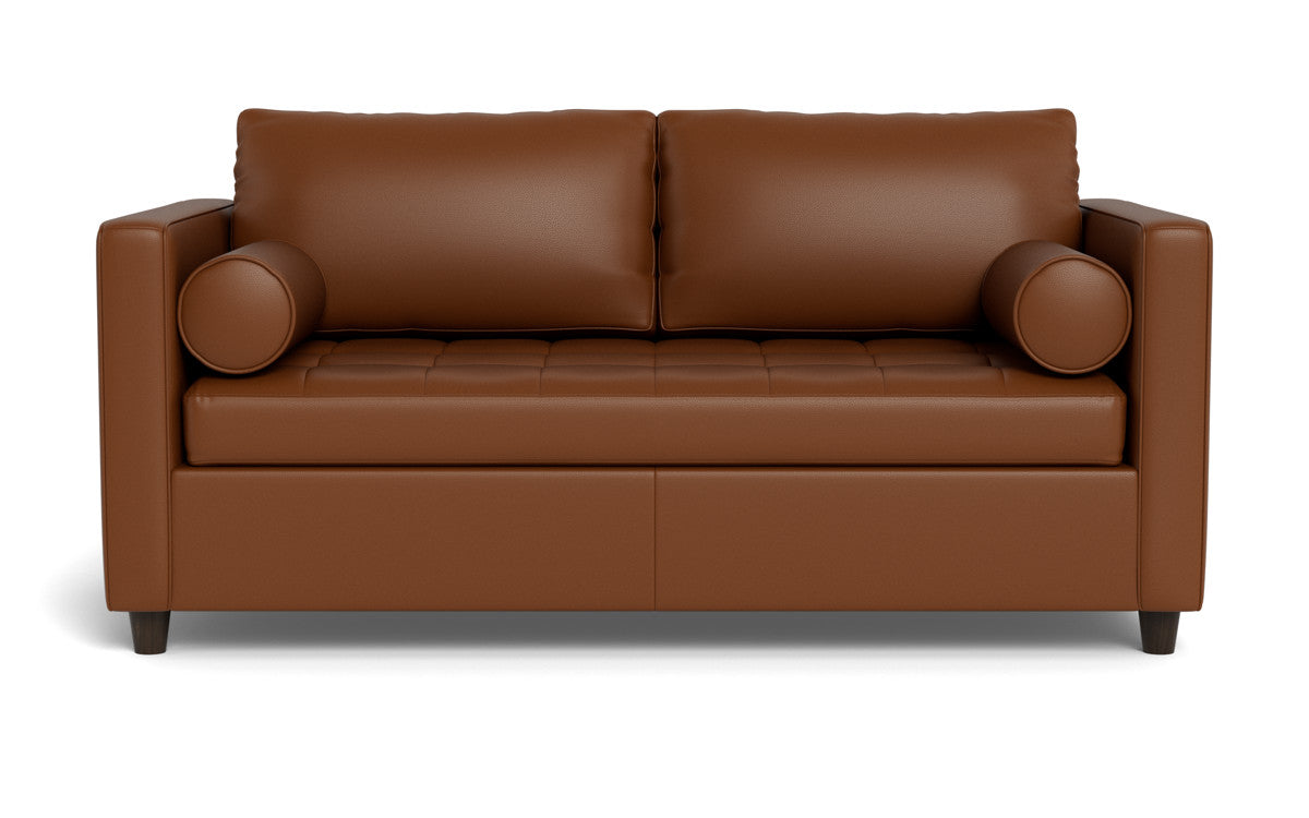 Ladybird 54" Leather Twin Sleeper - Tribeca Chestnut