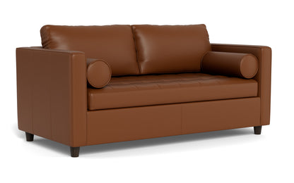 Ladybird 54" Leather Twin Sleeper - Tribeca Chestnut