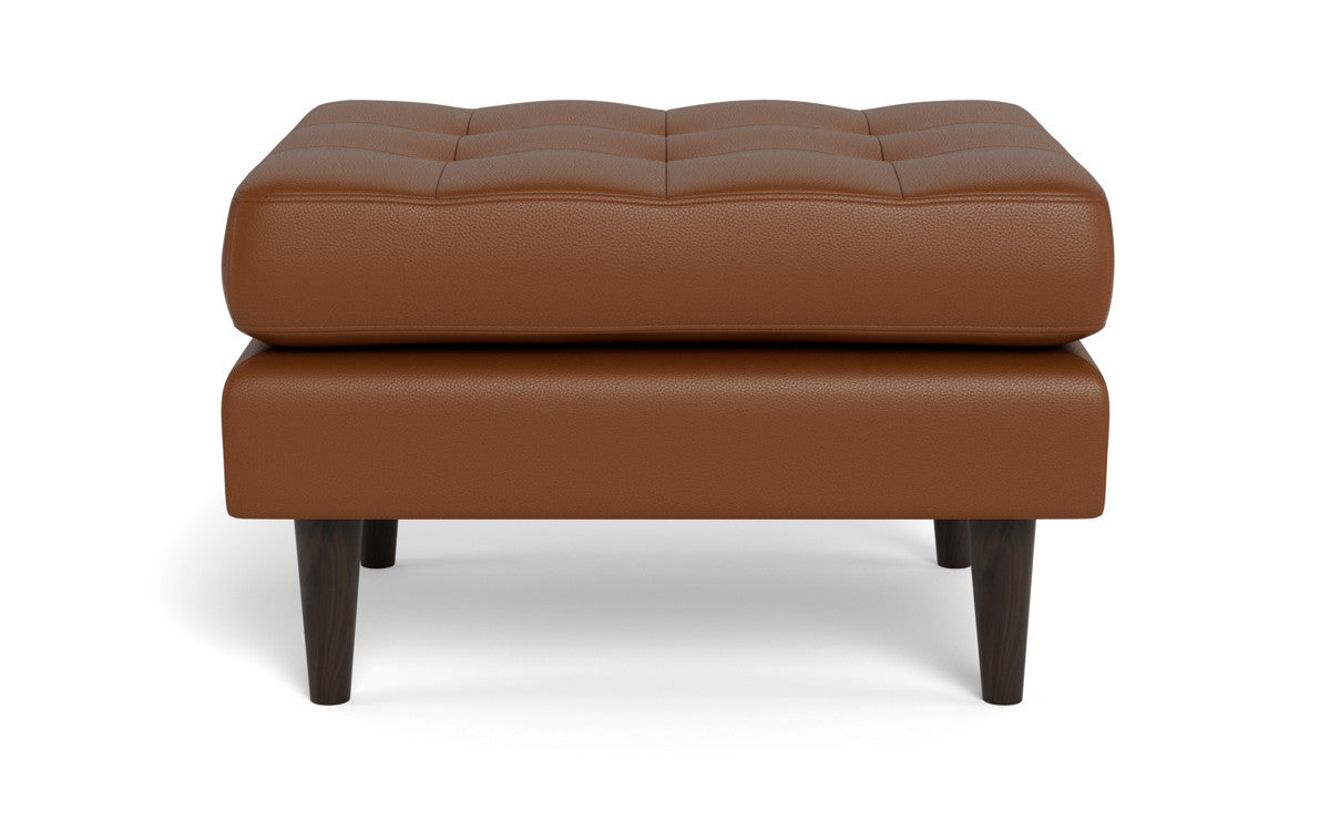 Ladybird Leather Ottoman - Tribeca Chestnut