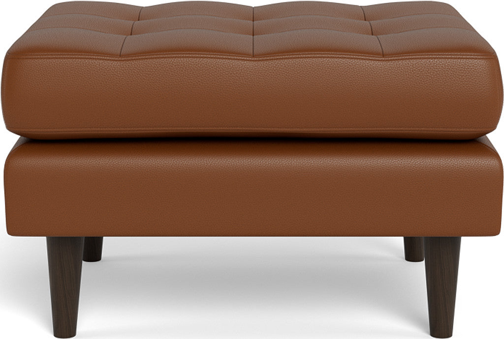 Ladybird Leather Ottoman - Tribeca Chestnut