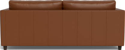 Ladybird 88" Leather Queen Sleeper - Tribeca Chestnut