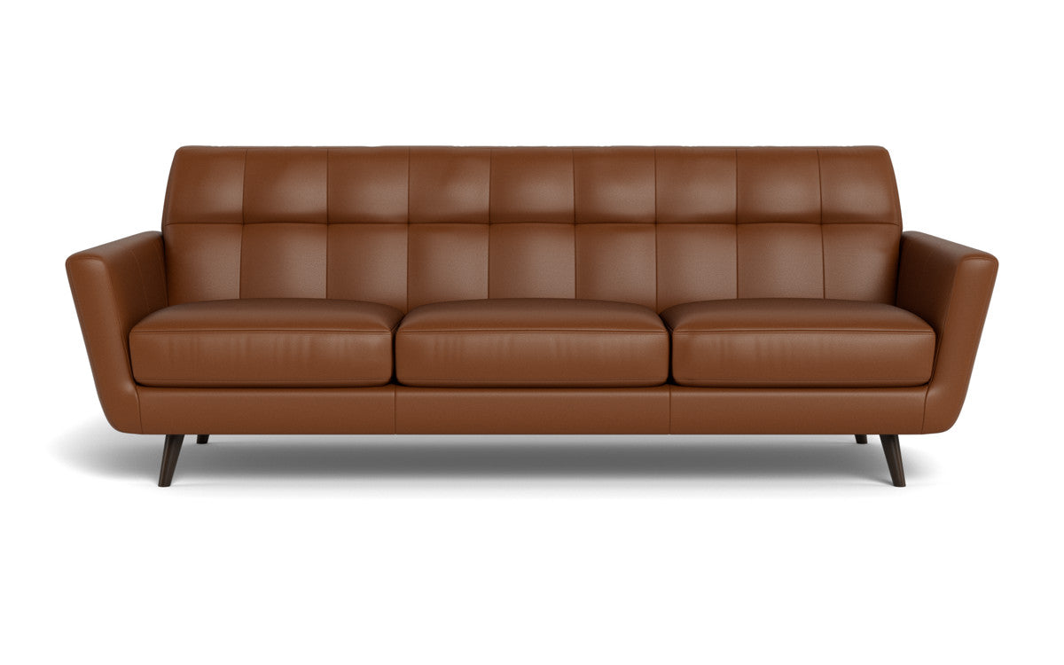 Lamar 96" Leather Estate Sofa - Tribeca Chestnut