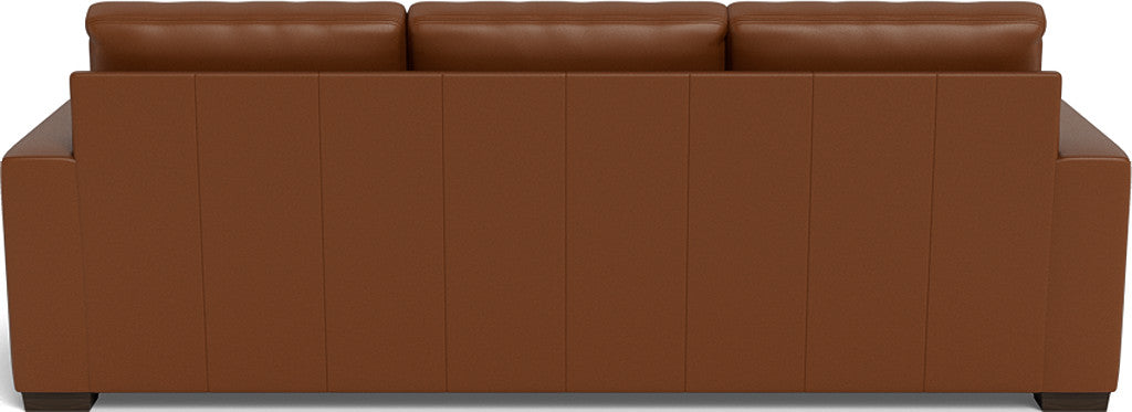 Mas Mesa 101" Deep Leather Estate Sofa - Tribeca Chestnut