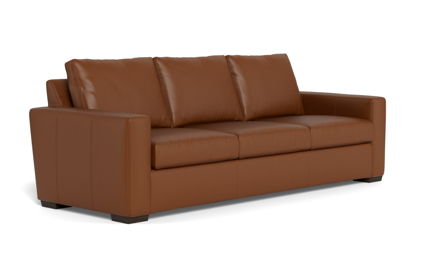 Mesa 101" Leather Estate Sofa - Tribeca Chestnut