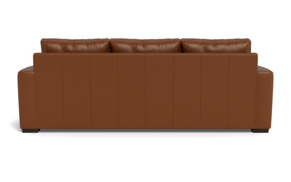 Mesa 101" Leather Estate Sofa - Tribeca Chestnut