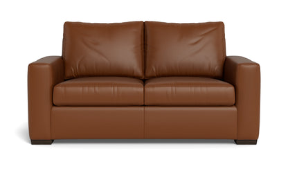 Mesa 72" Leather Loveseat - Tribeca Chestnut