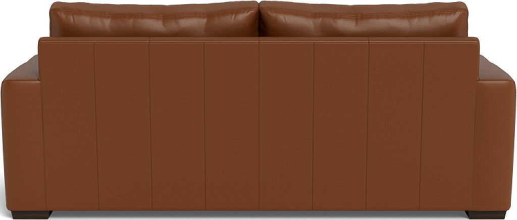 Mas Mesa 88" Deep Leather Sofa - Tribeca Chestnut