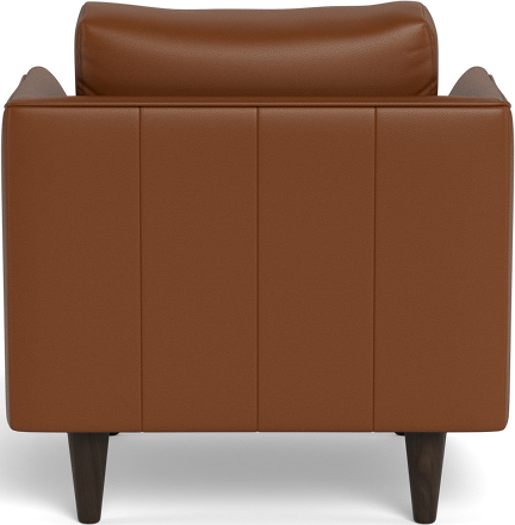 Rainey 35" Leather Arm Chair - Tribeca Chestnut
