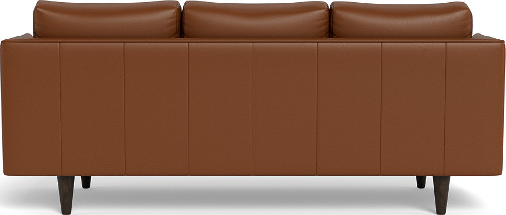Rainey 83" Leather Sofa - Tribeca Chestnut