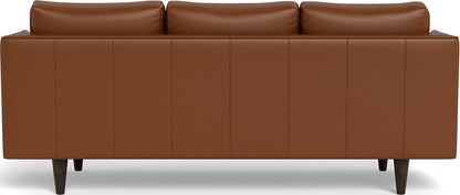 Rainey 83" Leather Sofa - Tribeca Chestnut