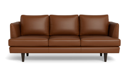 Rainey 83" Leather Sofa - Tribeca Chestnut