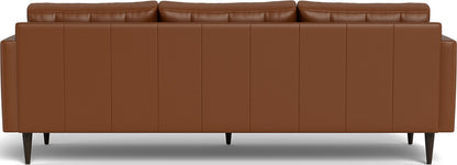 Wallace 98" Leather Estate Sofa - Tribeca Chestnut