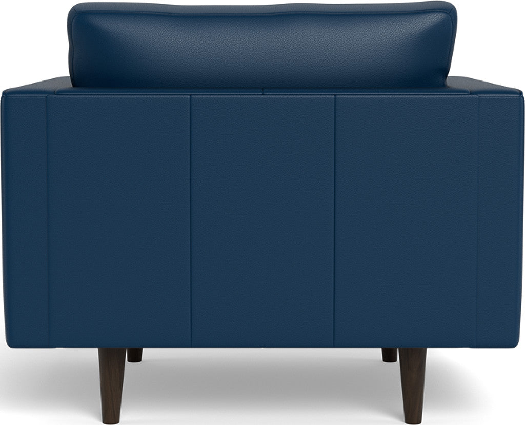 Ladybird 42" Leather Arm Chair - Tribeca Cobalt