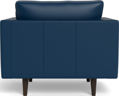 Ladybird 42" Leather Arm Chair - Tribeca Cobalt