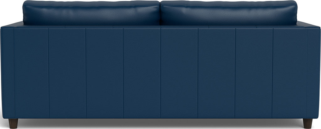 Ladybird 88" Leather Queen Sleeper - Tribeca Cobalt