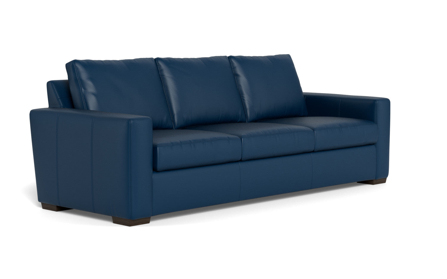 Mesa 101" Leather Estate Sofa - Tribeca Cobalt