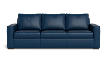 Mesa 101" Leather Estate Sofa - Tribeca Cobalt