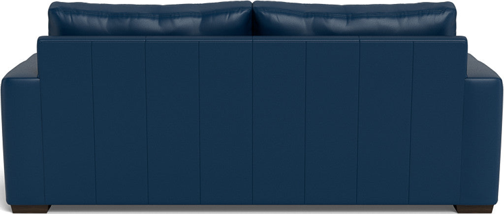 Mas Mesa 88" Deep Leather Sofa - Tribeca Cobalt