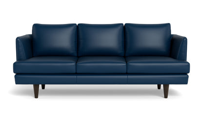 Rainey 83" Leather Sofa - Tribeca Cobalt
