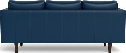 Rainey 83" Leather Sofa - Tribeca Cobalt