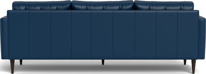 Wallace 98" Leather Estate Sofa - Tribeca Cobalt