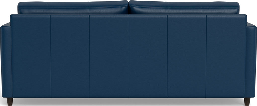 Wallace 74" Leather Untufted Queen Sleeper Sofa - Tribeca Cobalt