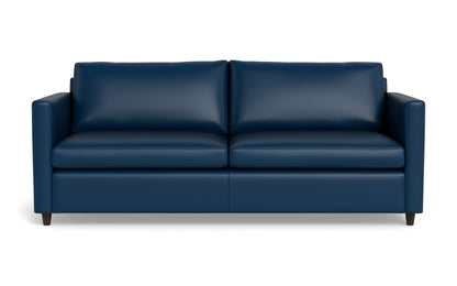 Wallace 74" Leather Untufted Queen Sleeper Sofa - Tribeca Cobalt