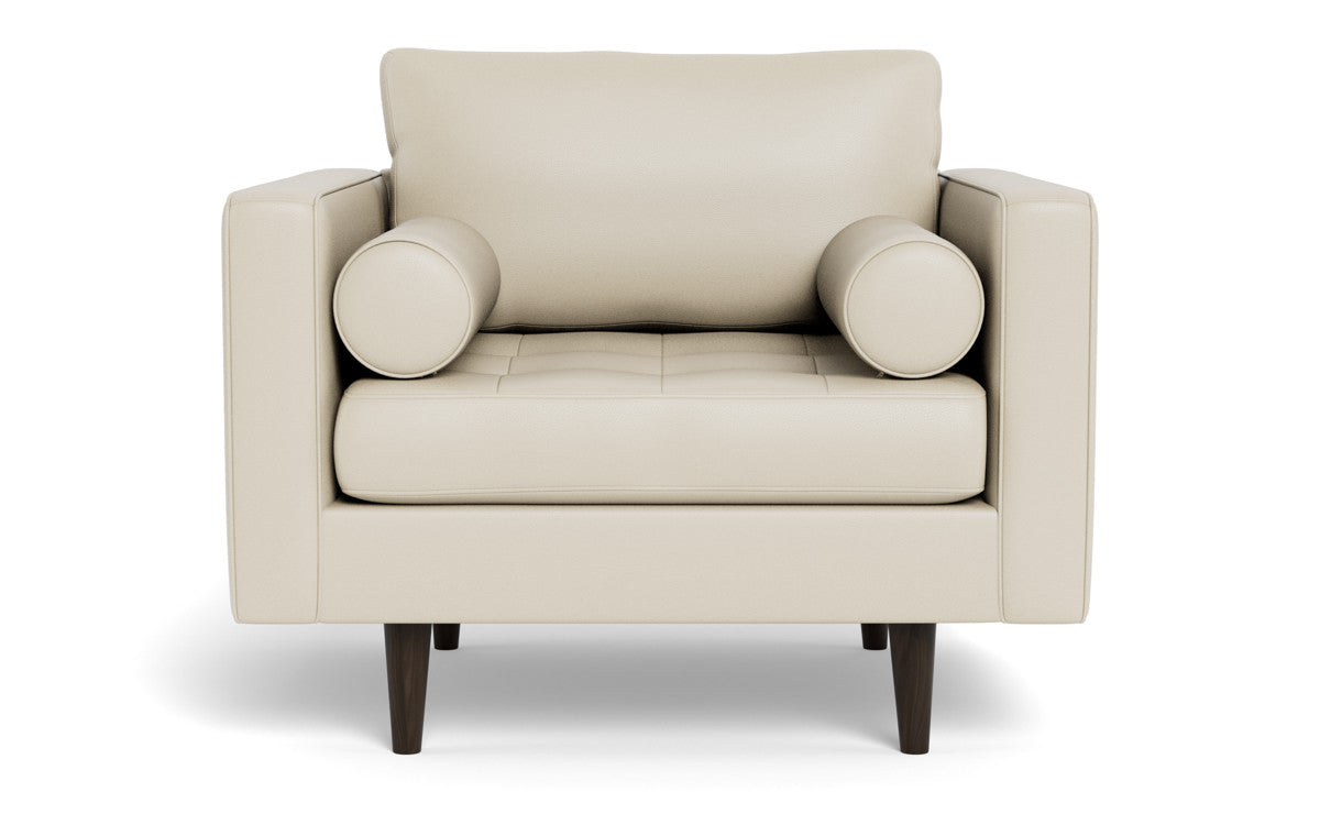 Ladybird 42" Leather Arm Chair - Tribeca Cream