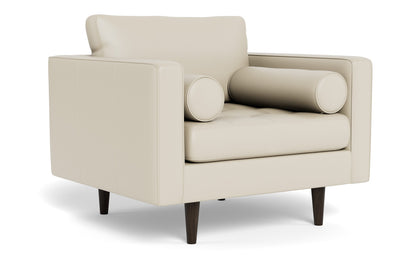 Ladybird 42" Leather Arm Chair - Tribeca Cream