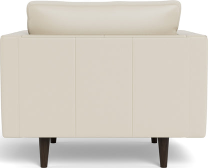 Ladybird 42" Leather Arm Chair - Tribeca Cream