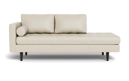 Ladybird 82" Leather LAF Stand Alone Chaise - Tribeca Cream