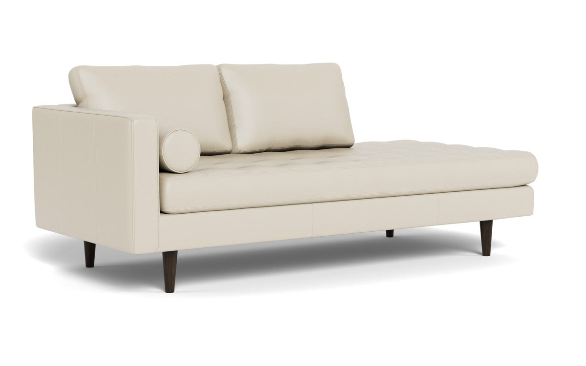 Ladybird 82" Leather LAF Stand Alone Chaise - Tribeca Cream