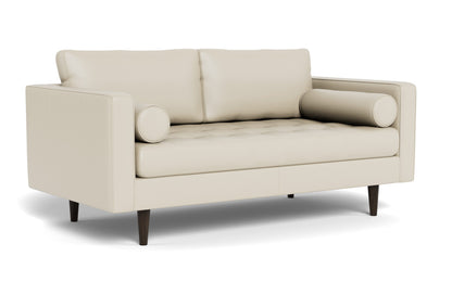 Ladybird 72" Leather Loveseat - Tribeca Cream