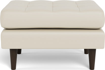 Ladybird Leather Ottoman - Tribeca Cream