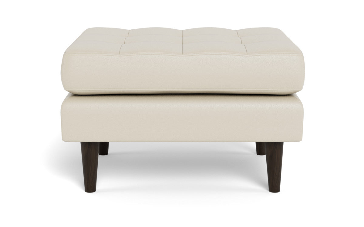 Ladybird Leather Ottoman - Tribeca Cream