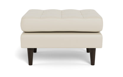 Ladybird Leather Ottoman - Tribeca Cream