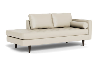 Ladybird 82" Leather RAF Stand Alone Chaise - Tribeca Cream