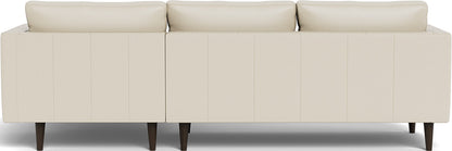 Ladybird 102" Leather Right Chaise Sectional - Tribeca Cream