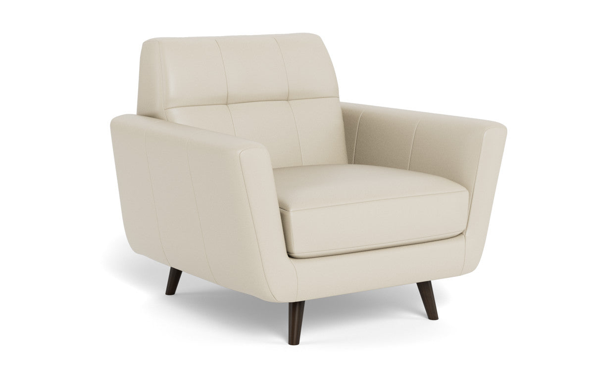 Lamar 42" Leather Arm Chair - Tribeca Cream