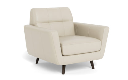 Lamar 42" Leather Arm Chair - Tribeca Cream