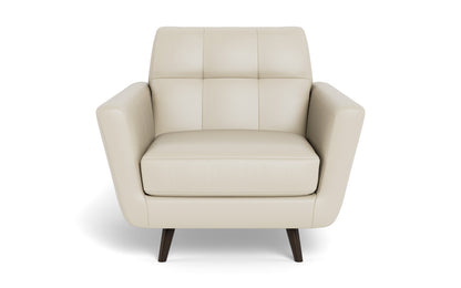 Lamar 42" Leather Arm Chair - Tribeca Cream