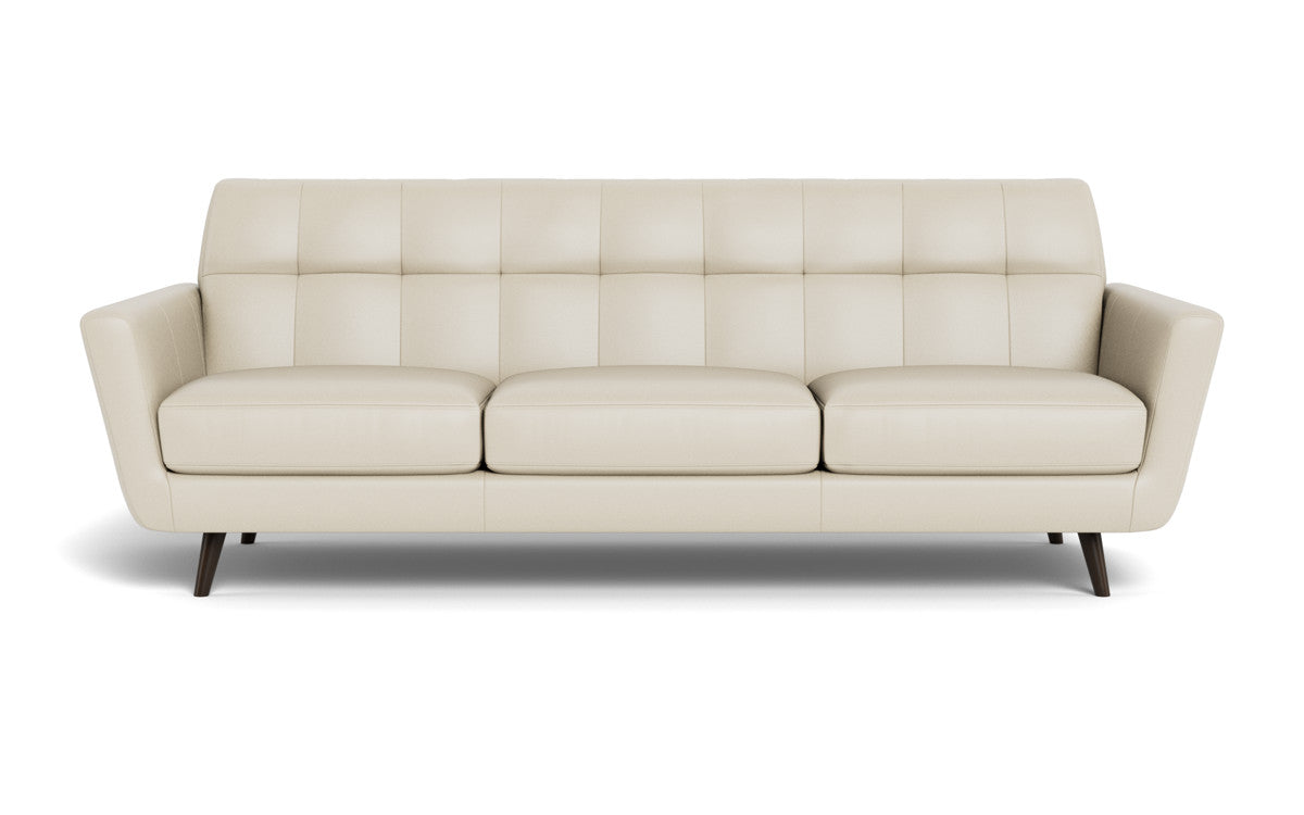 Lamar 96" Leather Estate Sofa - Tribeca Cream