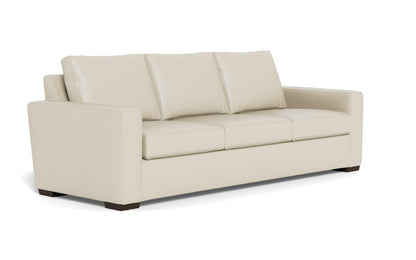 Mesa 101" Leather Estate Sofa - Tribeca Cream