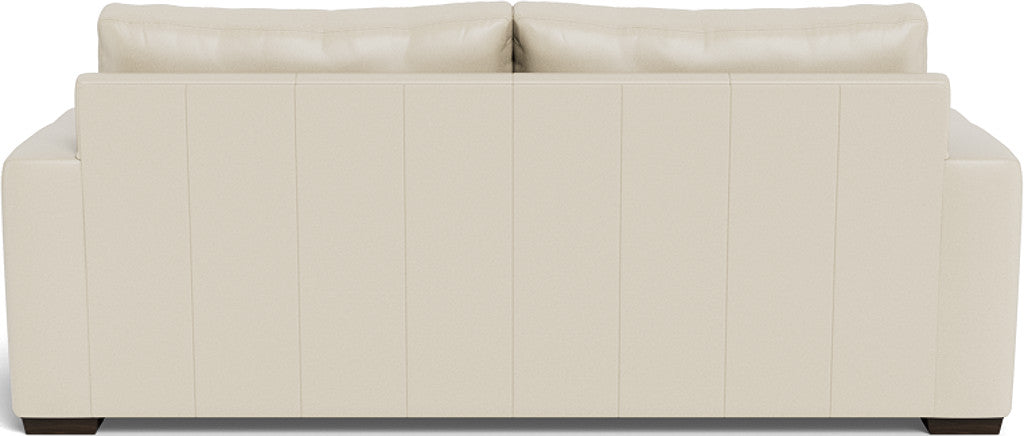 Mas Mesa 88" Deep Leather Sofa - Tribeca Cream