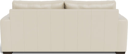 Mas Mesa 88" Deep Leather Sofa - Tribeca Cream