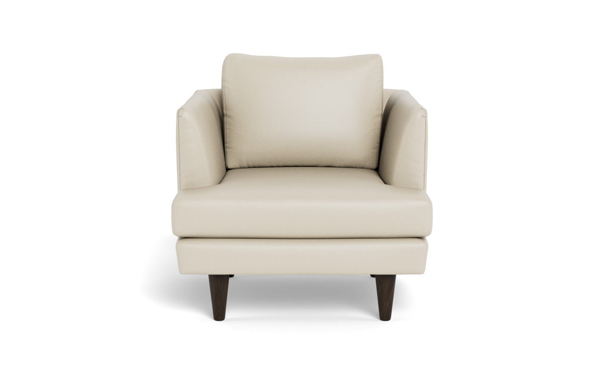 Rainey 35" Leather Arm Chair - Tribeca Cream