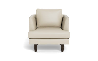 Rainey 35" Leather Arm Chair - Tribeca Cream