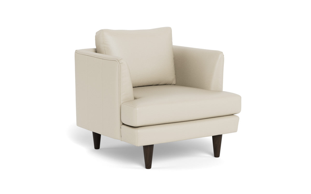 Rainey 35" Leather Arm Chair - Tribeca Cream